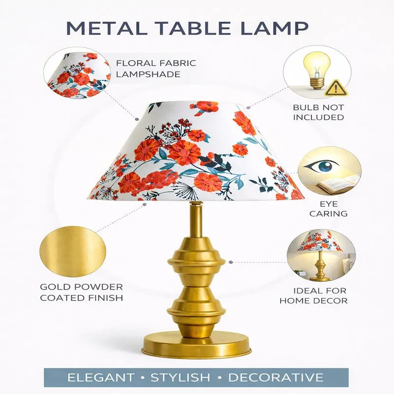 Floral Whisper Light Metal Table Lamp media 4