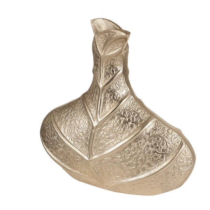 Leafara Aluminium Vase - Silver media 6