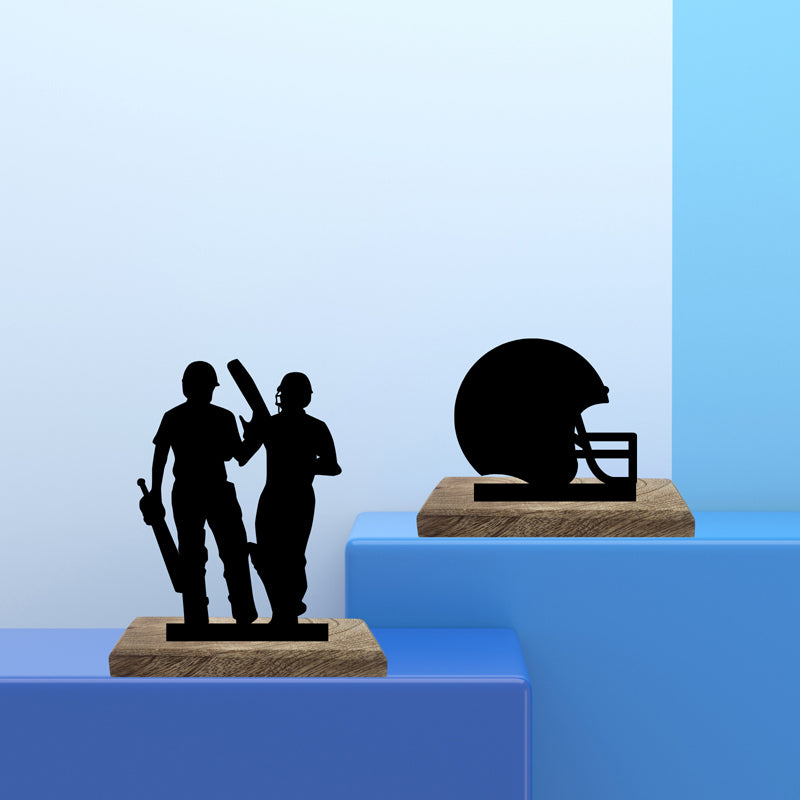 Cricket Duo III Showpiece - Set Of Two