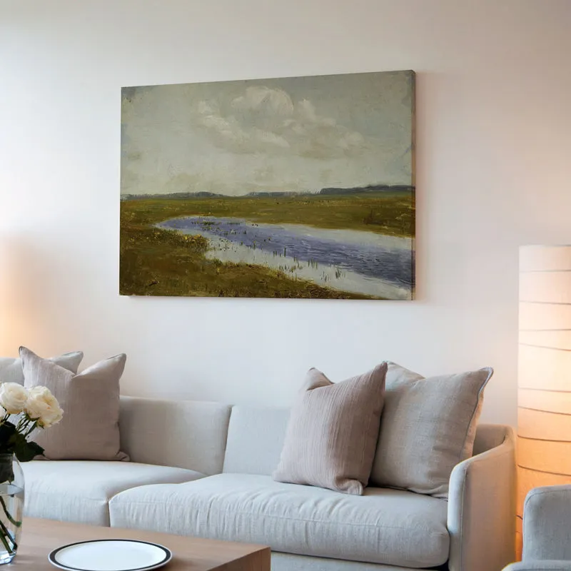 Splash OF Blue Wood Wall Art media 4