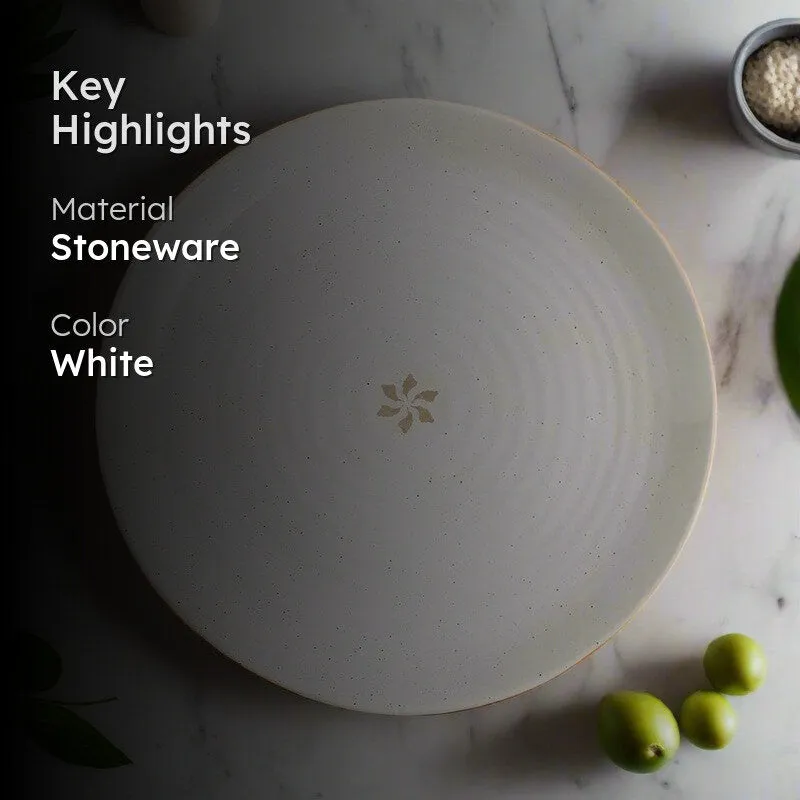 Ganga Dinner Plate (Ivory) media 2
