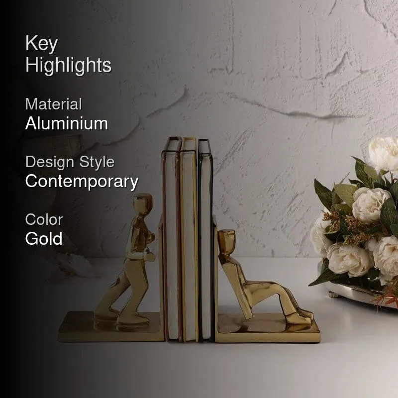 Hard Work Matters Bookend (Gold) - Set Of Two media 2