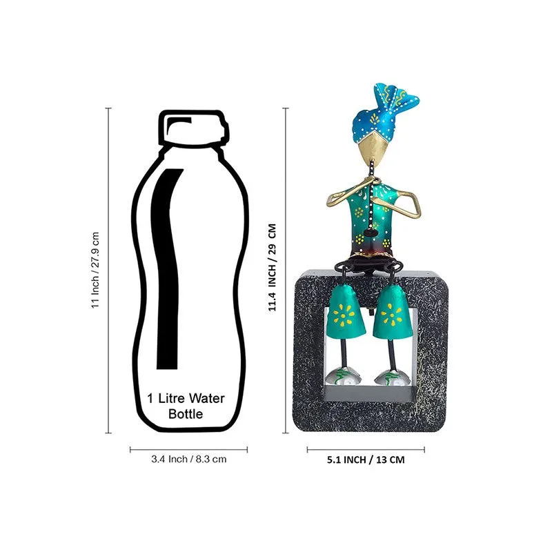 Musician Figurine Decorative Showpiece - Green,Blue media 8