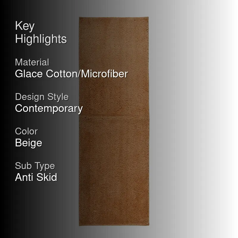 Sofstep Micro Fiber Runner Rug - Beige media 2