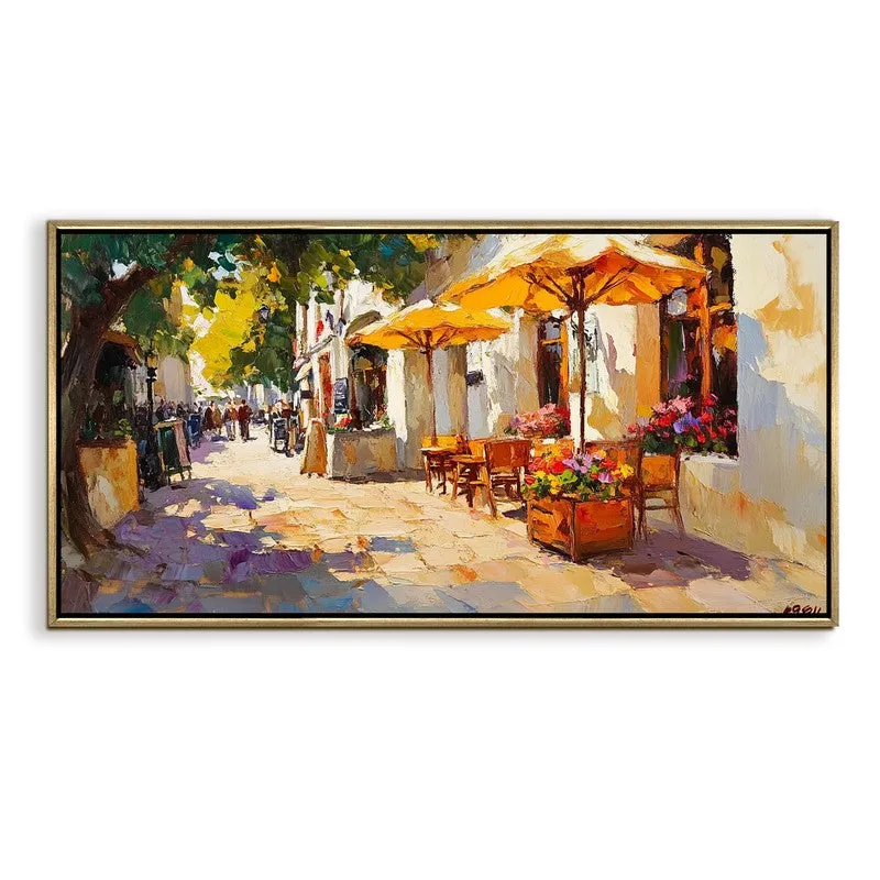 Village Ease Canvas Wall Painting With Frame media 3