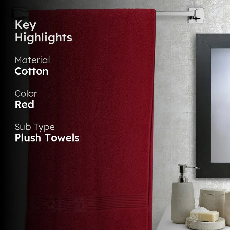 Bodil Bath Towel (Red) - Set Of Two media 2
