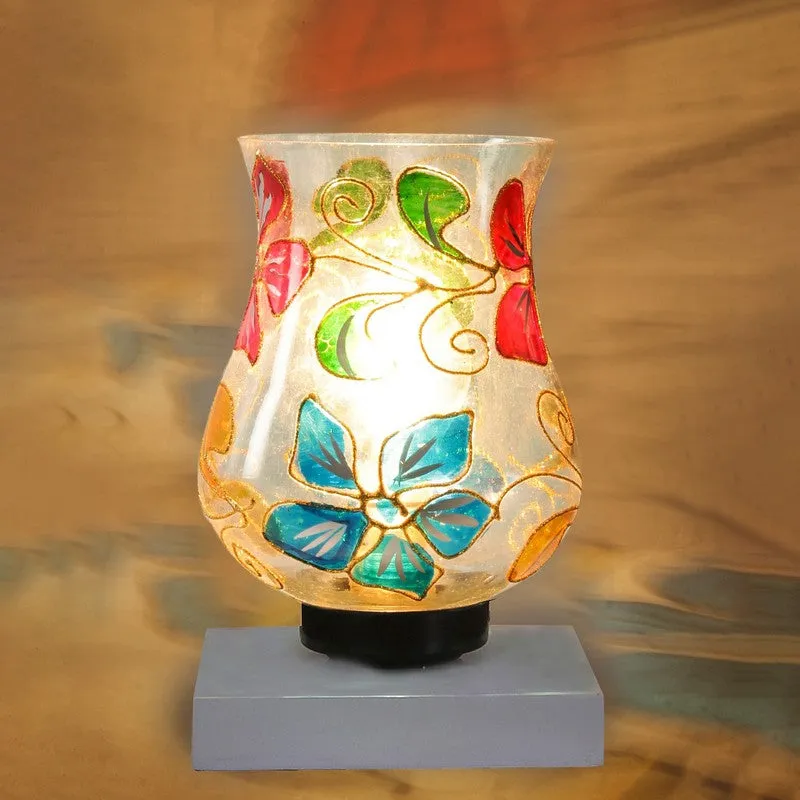 Auralix Mosaic Glass Table Lamp With Wooden Base - Multicolor media 7