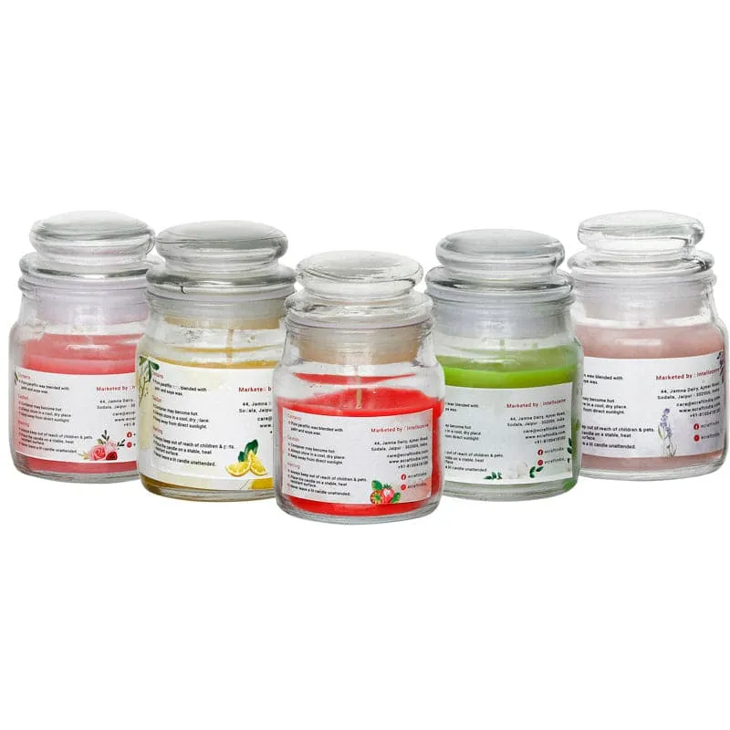 Nithya Green Apple Scented Jar Candle - Set Of Five media 4