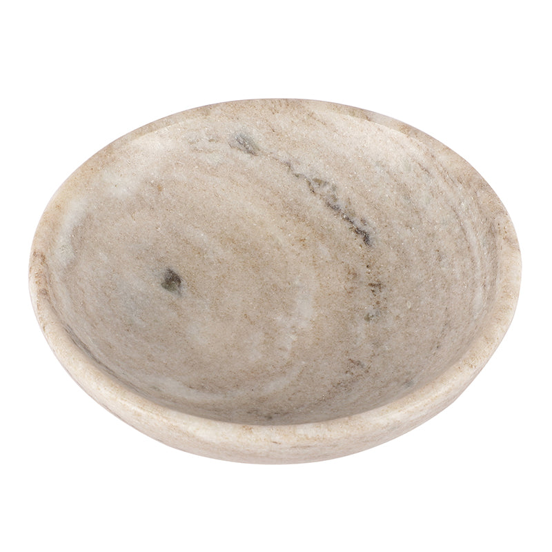 Stone Aura Marble Salad Bowl (Beige) - 500 ML media 5
