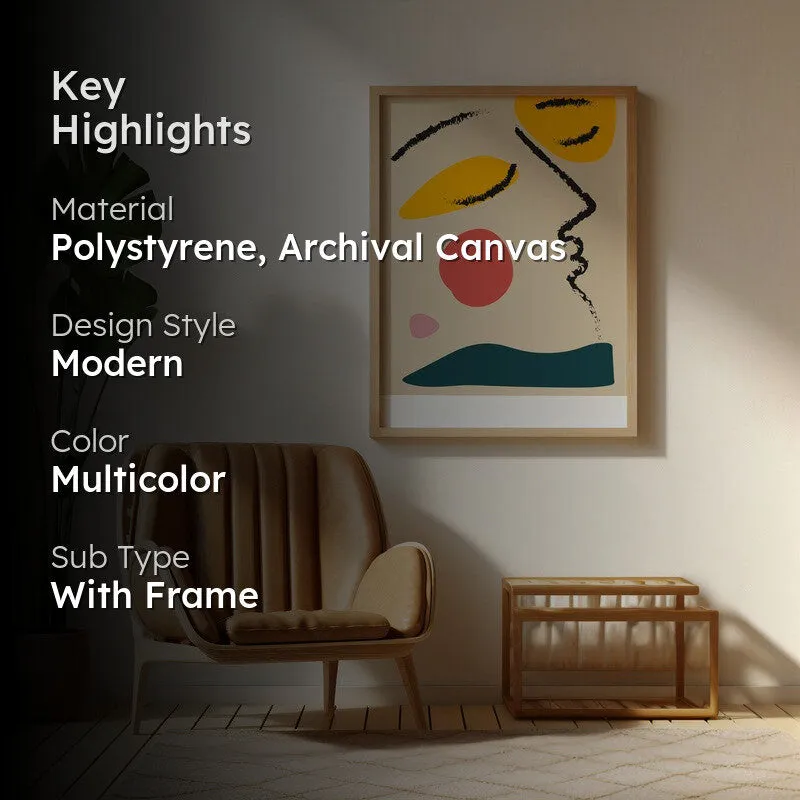 Enigmatic Vision Archival Canvas Wall Art - Natural Brown Frame media 2