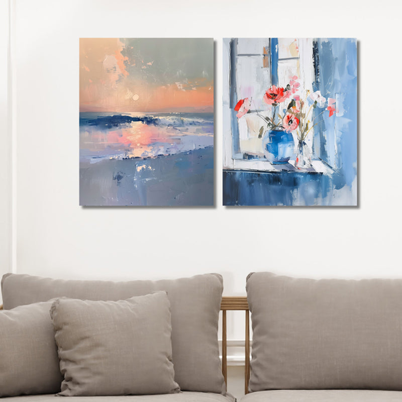 Waves & Windows Wall Art - Set Of Two