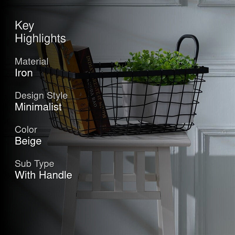 Rukera Iron Storage Basket media 2