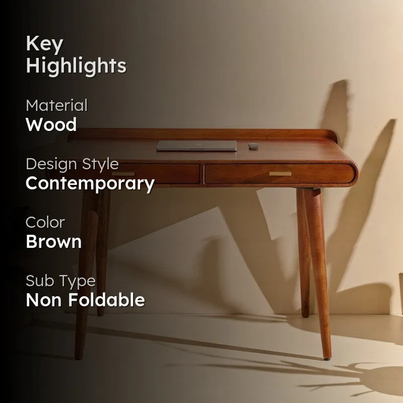 Elan Brown Wooden Table media 2