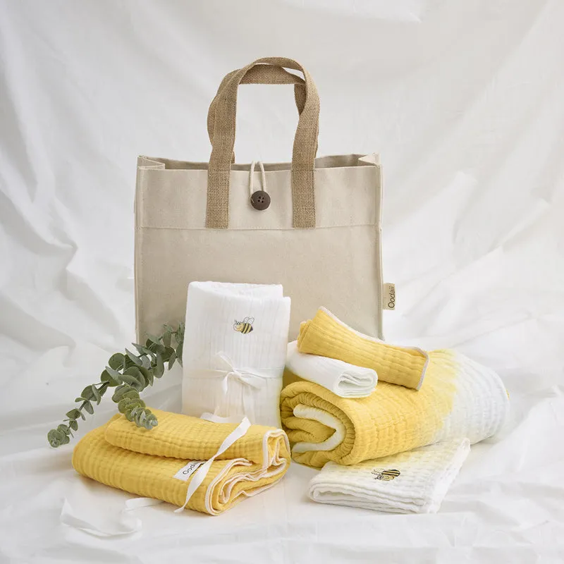 Little Bee Baby Towel Gifting Combo - Seven Piece Set media 3