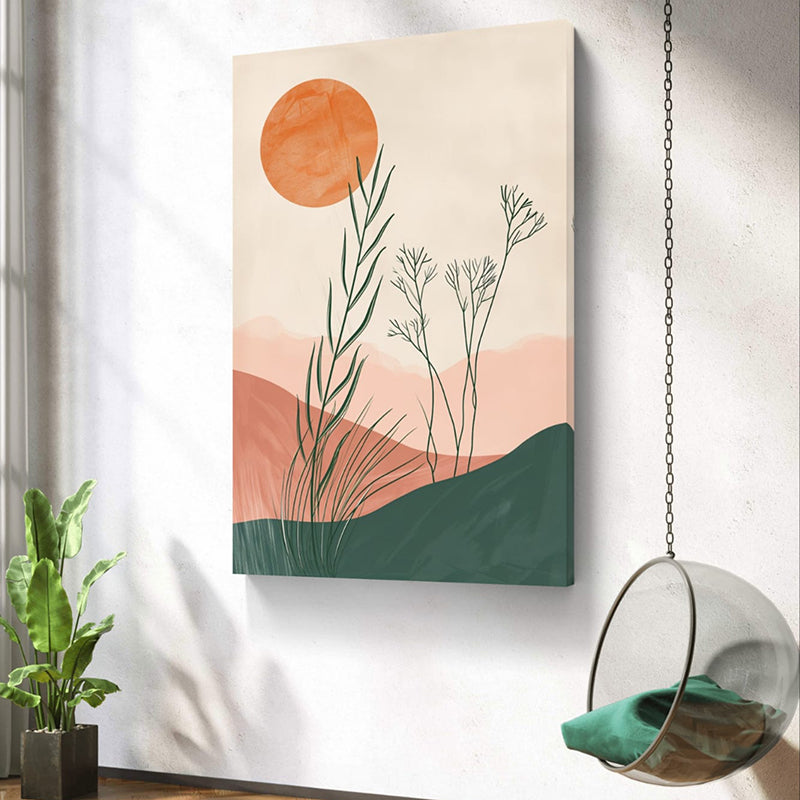 Wispy Meadow Wall Painting