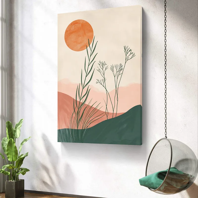 Wispy Meadow Wall Painting media 1