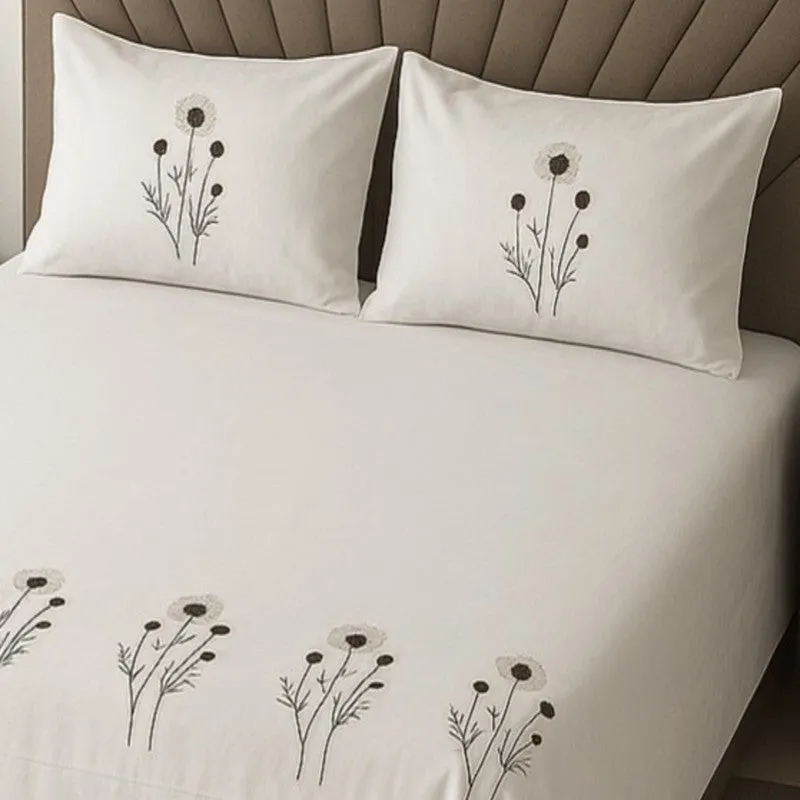 Floral Breeze Cotton Bedsheets - 400 TC media 3
