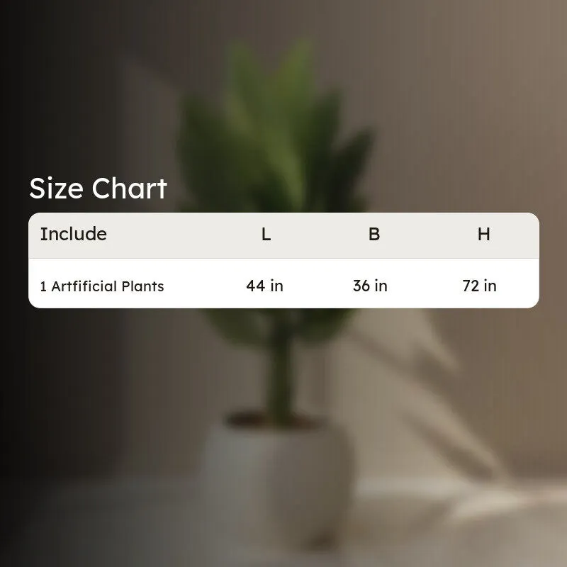 Artificial plant shown against a blurred interior background