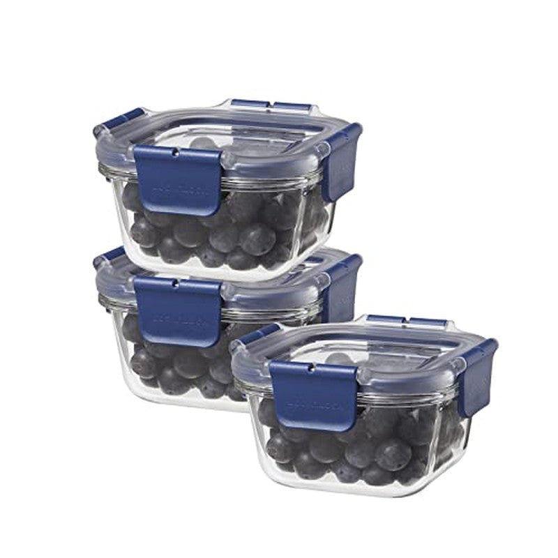 Fresh Munch Square Lunch Box (300 ML) - Set of Three media 4