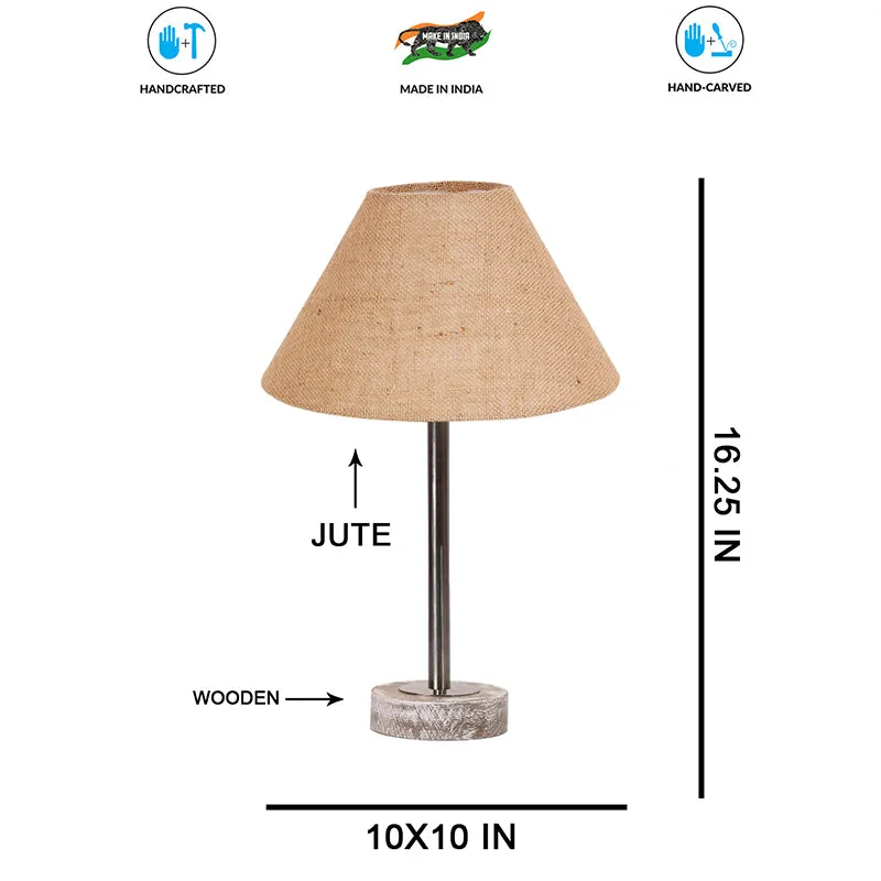 Sienna II Rodin Wooden Table Lamp - Beige,Silver,White media 7