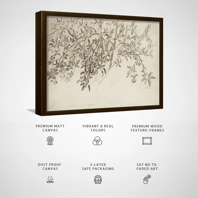 Etched Vines Wood Wall Art With Frame media 5