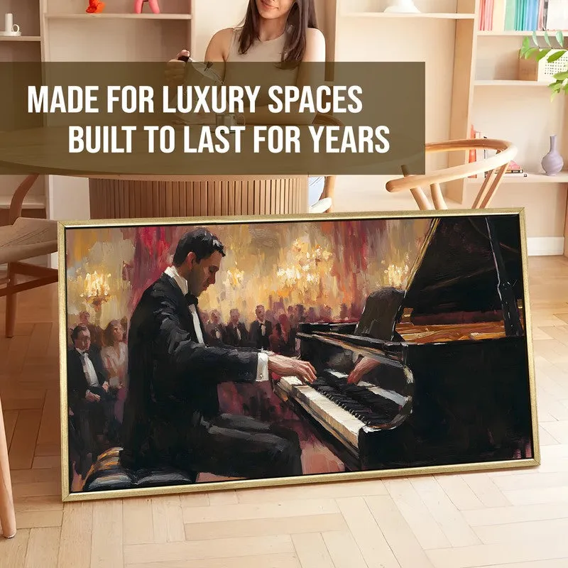 Echoing Hall Canvas Wall Painting With Frame media 5