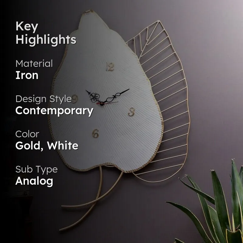 Foliage Fantasy Wall Clock media 2