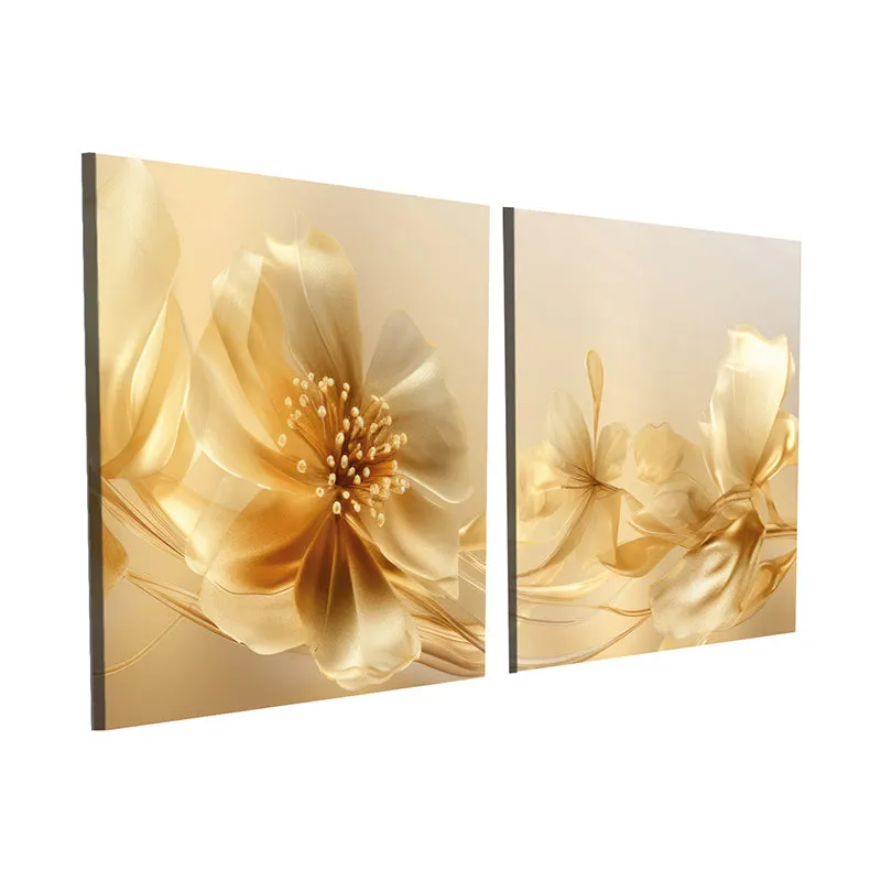 Celestial Petal Canvas Wall Art - Set Of Two media 4