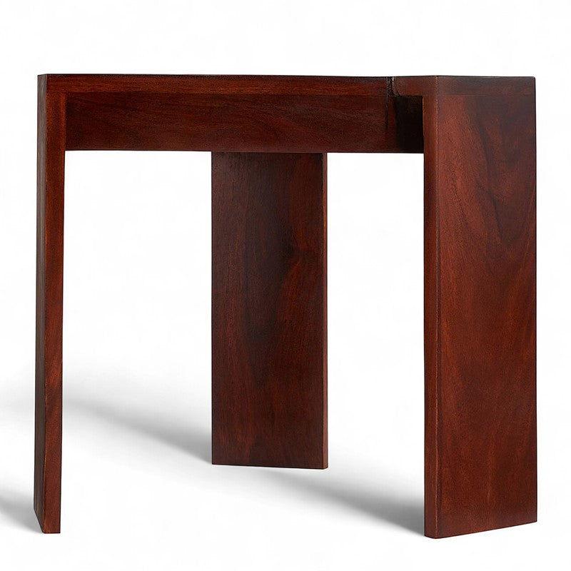 Iverox Sheesham Wooden Side & Bedside Table (Brown) - Set Of Two media 6