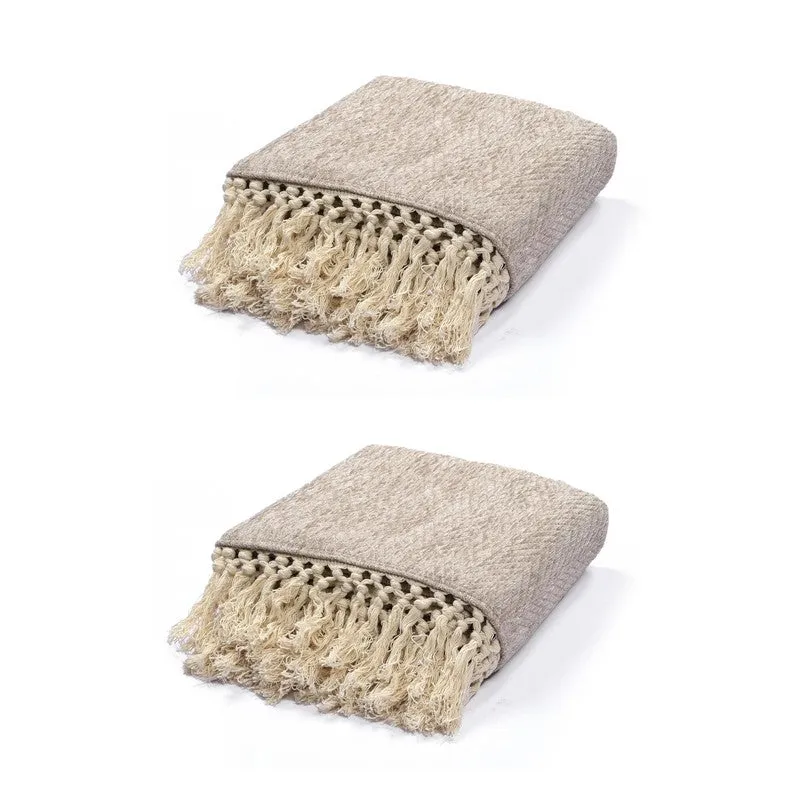 MonoMood Throw (Beige) - Set Of Two media 6