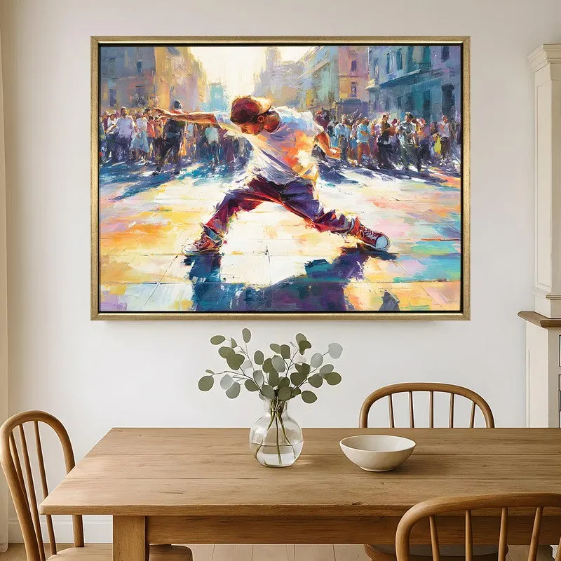 Kinetic Hue Canvas Wall Painting With Frame media 1