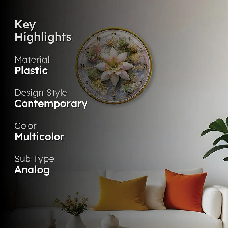 Vine Vista Analog Wall Clock media 2