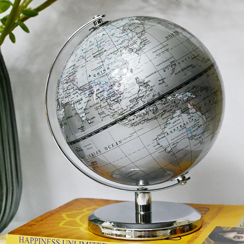 Around The World Metal Showpiece - Grey media 1