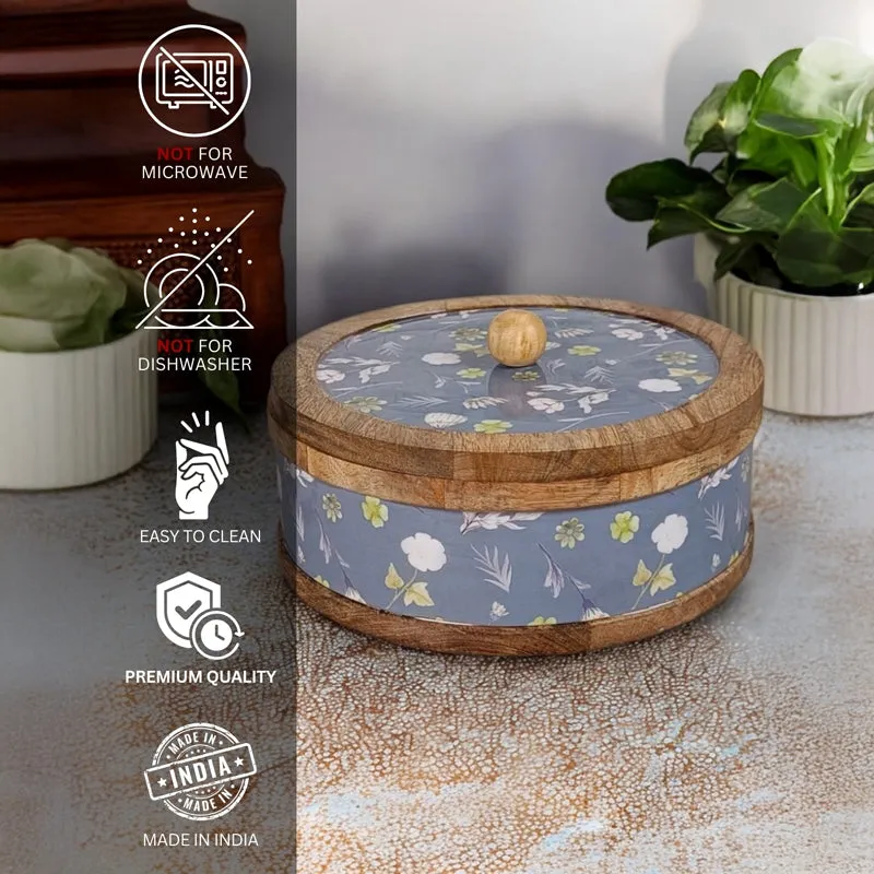 Rasva III Wood Roti Box - Blue media 6