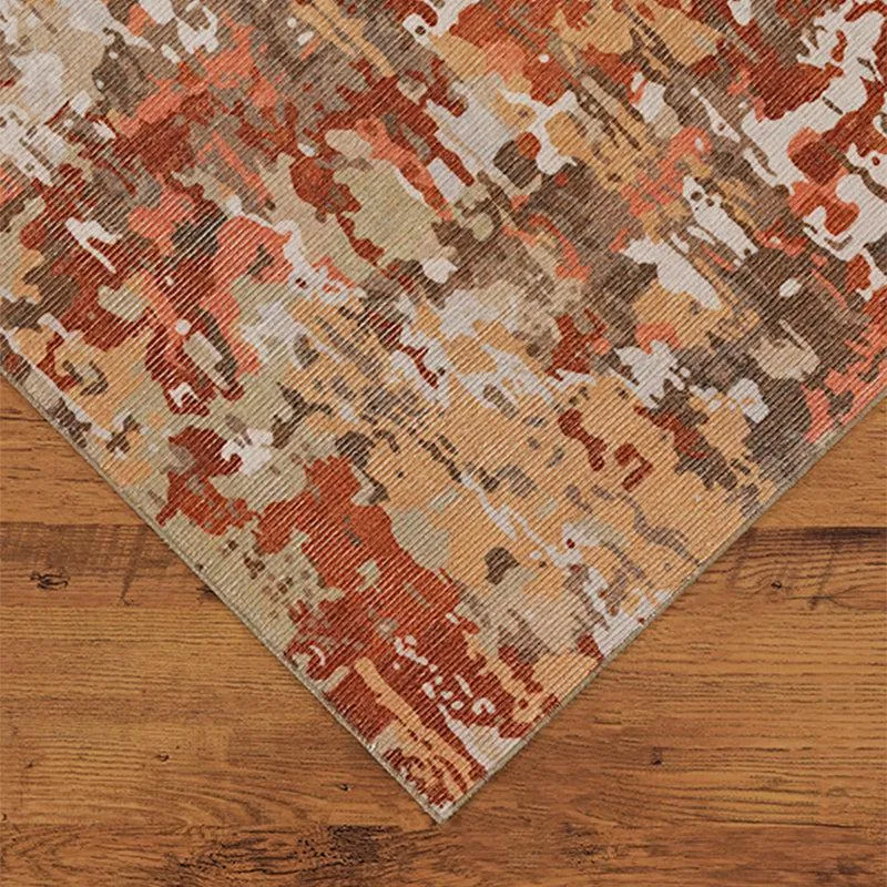 Aria Abstract Polyester Carpet - Brown media 6