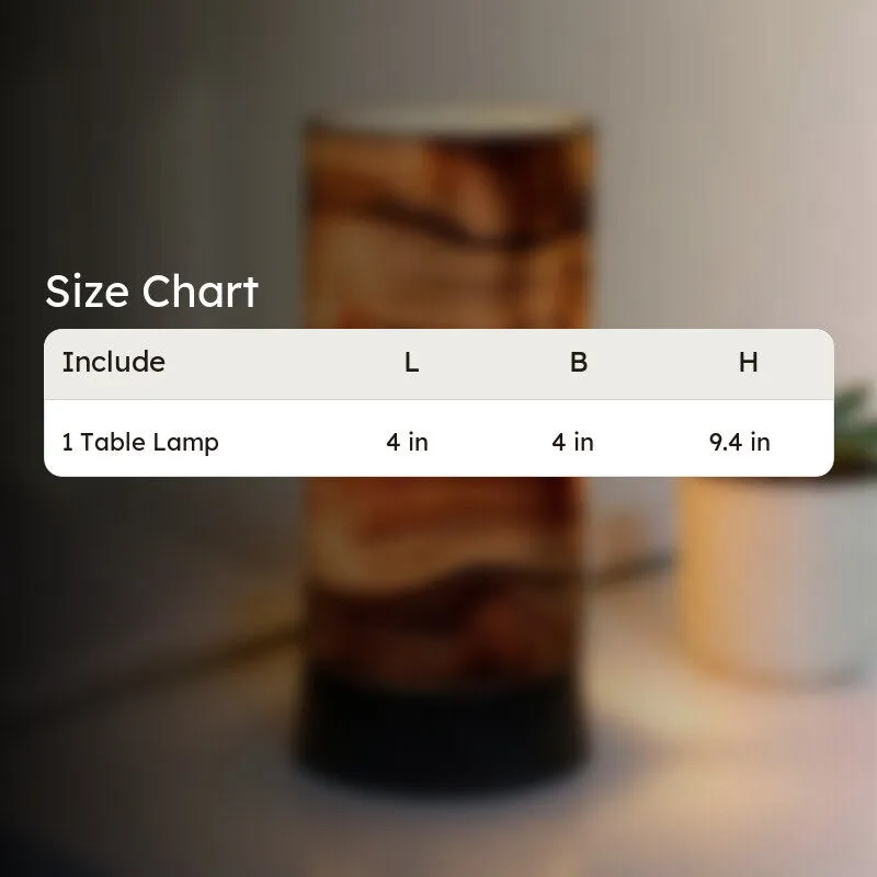 Woodgrain Flow Handmade Table Lamp media 9