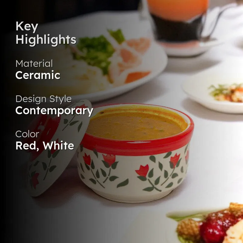 Florian Ceramic Serving Bowl - 300 mL media 2