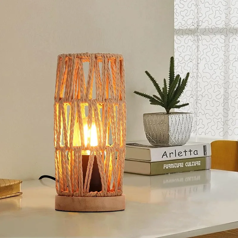 BohoStripe Metal Table Lamp media 1
