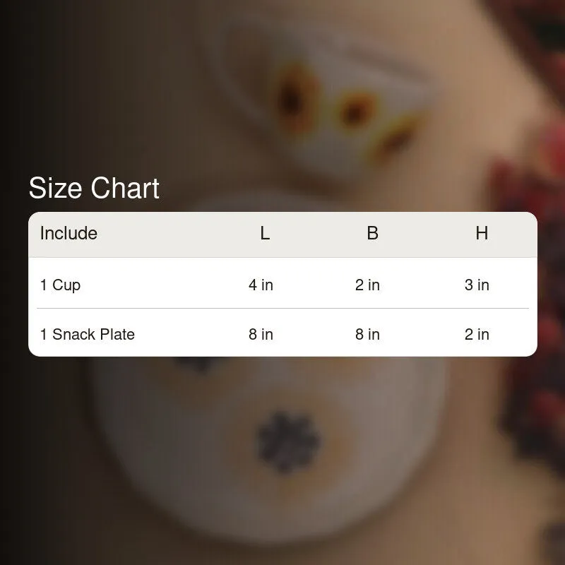 Sunflower Cup & Snack Plate - Two Piece Set media 5
