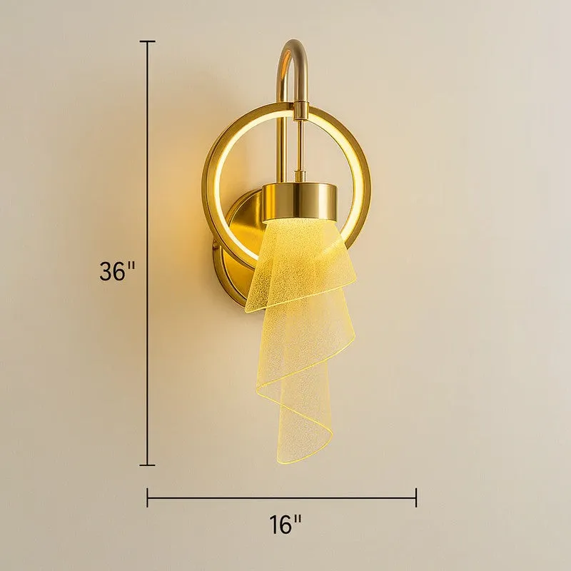 Viora Drift Brass Wall Lamp media 7