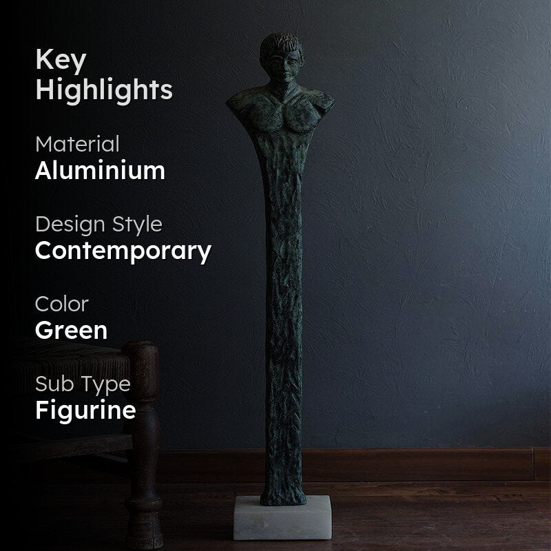 French Sculpt Aluminium Showpiece - Green media 2