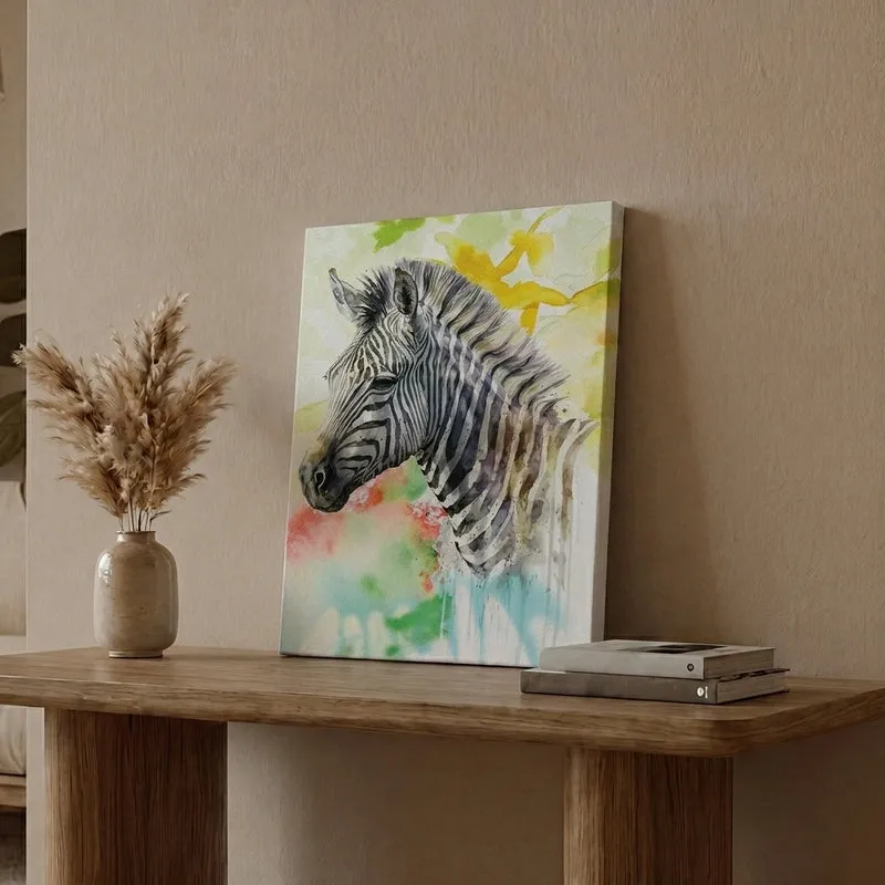 Zebra Mist Canvas Wall Painting media 1