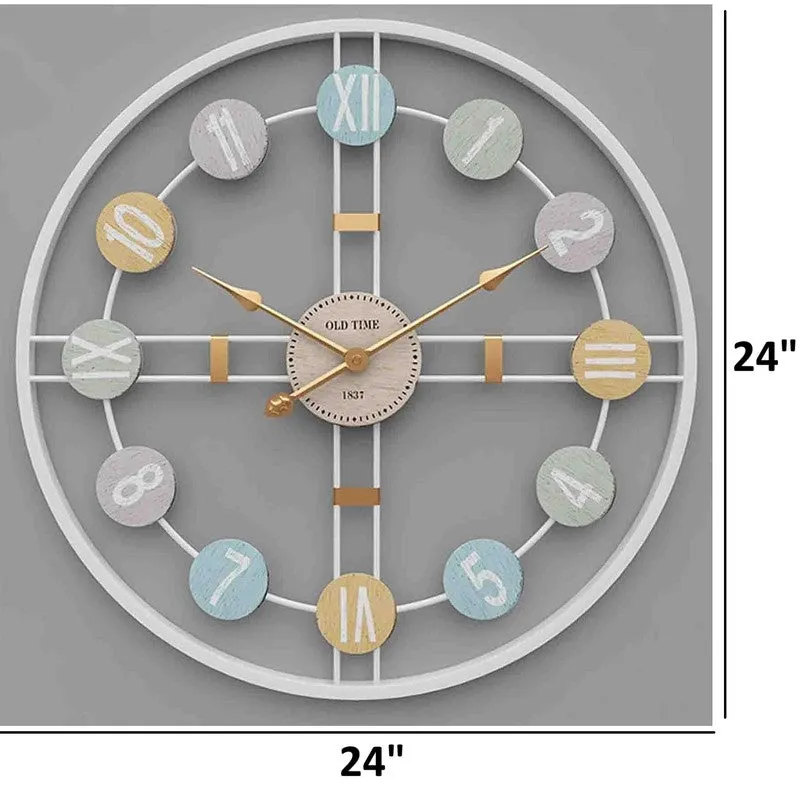 Chrono Silent Wall Clock - White media 6