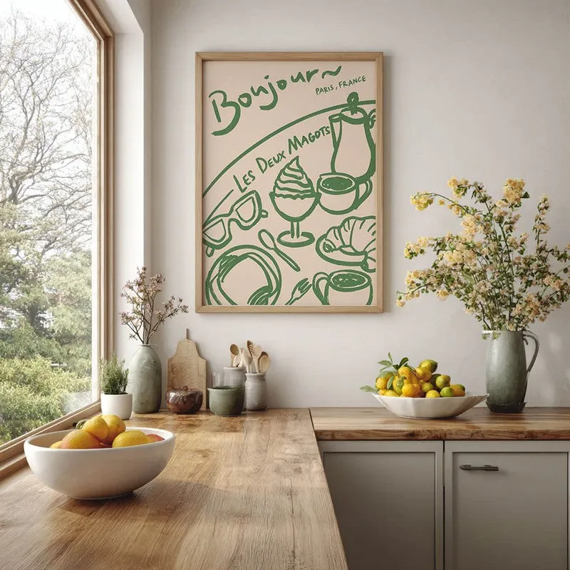 AbstraGreen Archival Canvas Wall Art - Brown media 5