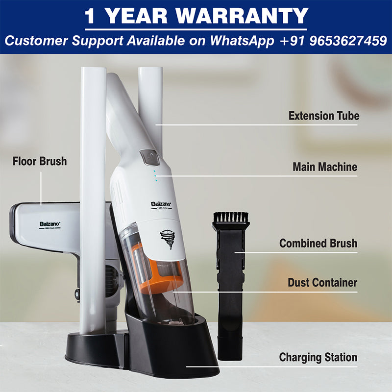 Balzano Tornado Cordless, Portable Vacuum Cleaner - Red media 4
