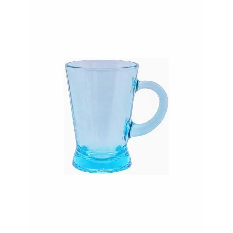 Pasabahce Glass Tea Cup (180 mL Each) /Blue)- Set of Six media 5