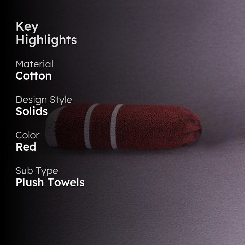Red Oh-so-soft Towel image 2