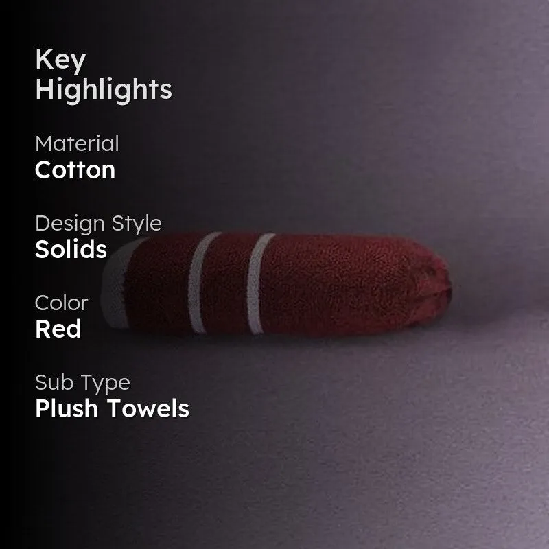 Red Oh-so-soft Towel media 2