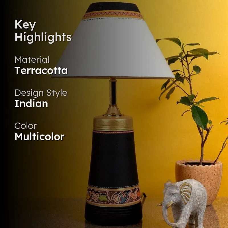 Hiresh Terracotta Table Lamp - Multicolor media 2