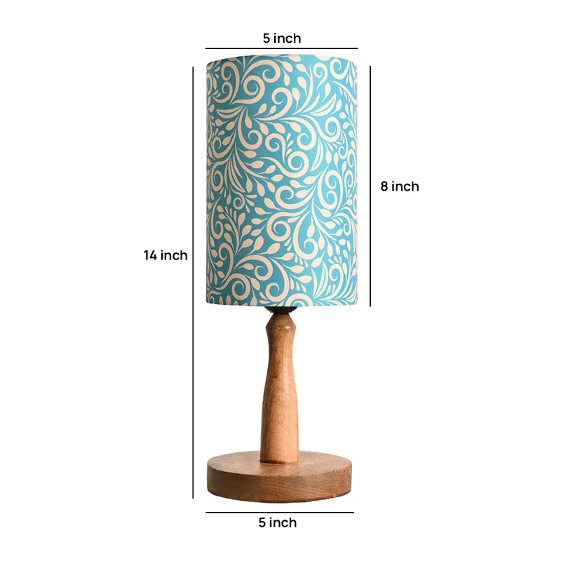 Ethnic Waves Fabric Table Lamp - Blue media 5